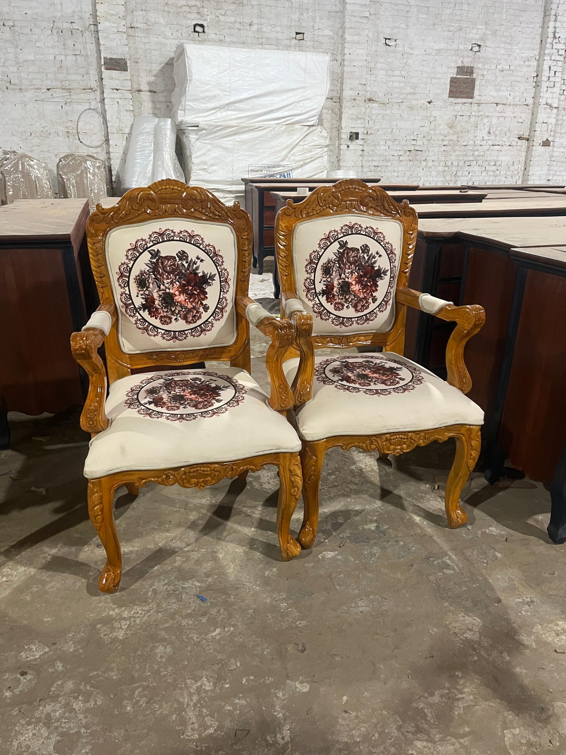 Teak Wood Dining Chair - Image 4