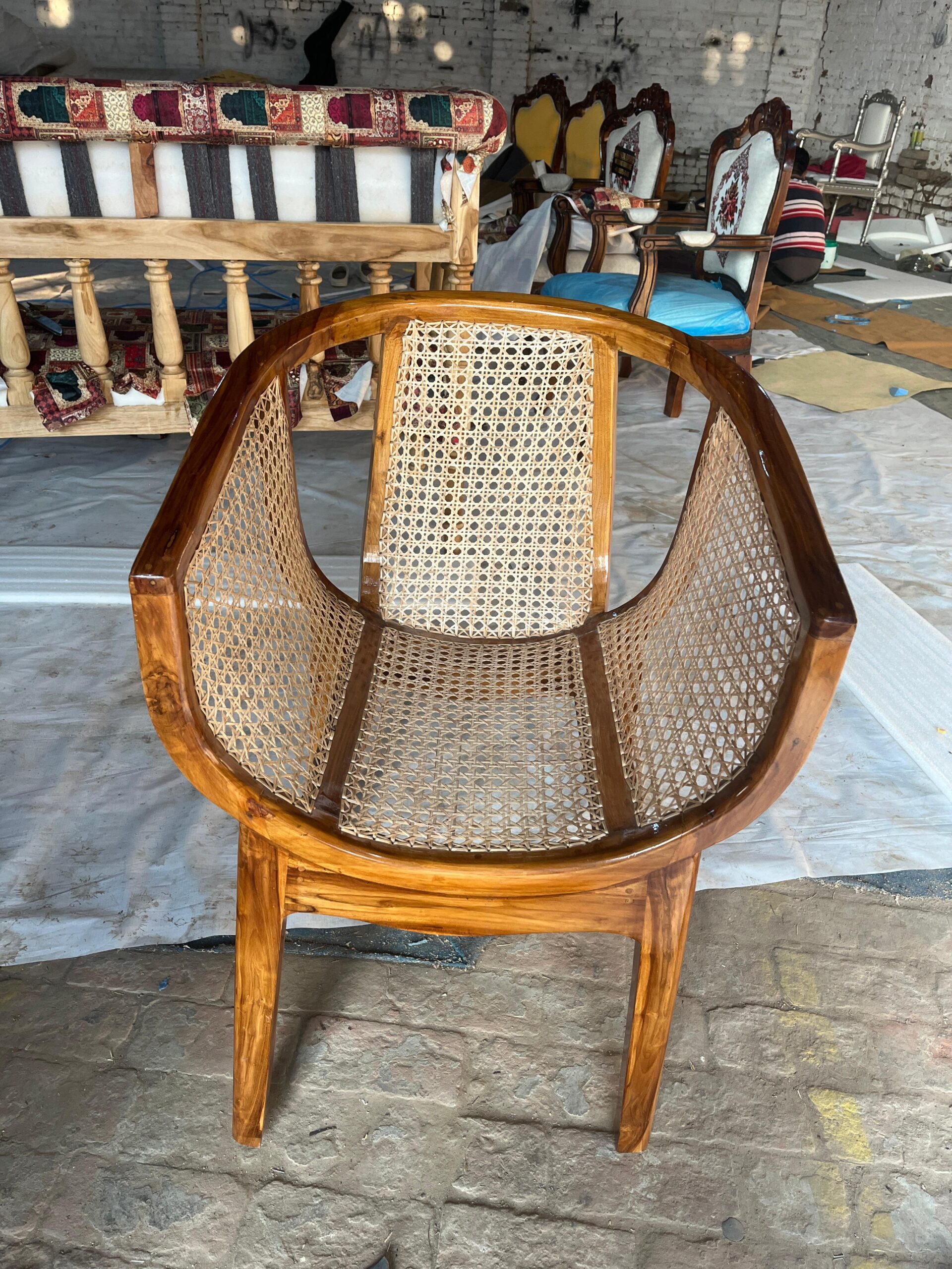 Teak Wood Dining Chair - Image 3